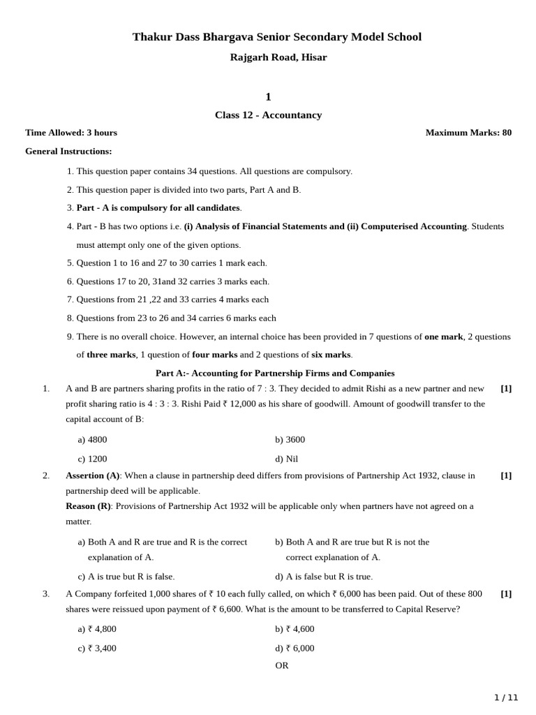 Accounts 1 | PDF | Balance Sheet | Expense