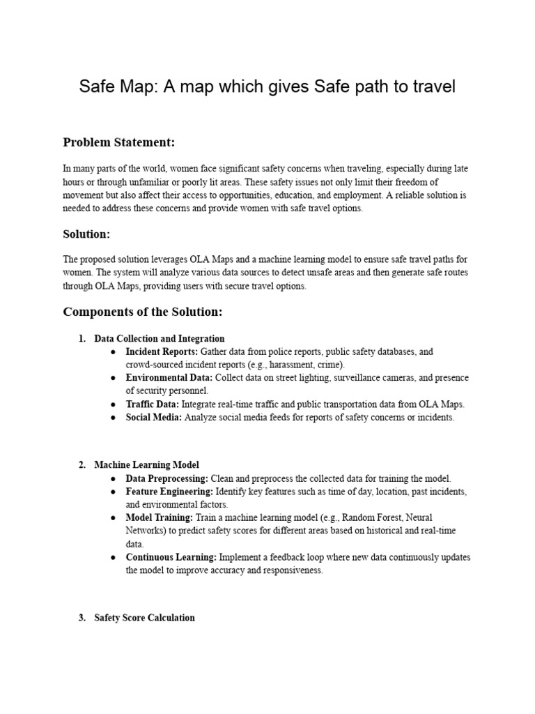 safe_path | PDF | Machine Learning | Mobile App