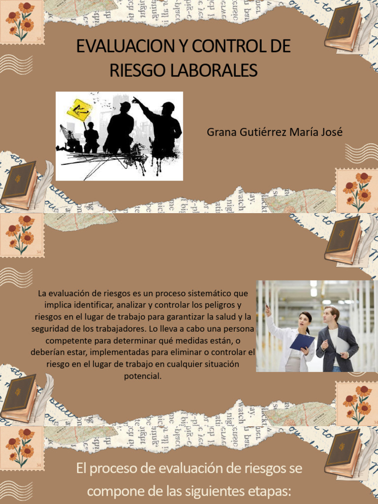 Evaluacion y Control de Riesgo Laborales - Grana Gutiérrez Maria Jose | PDF