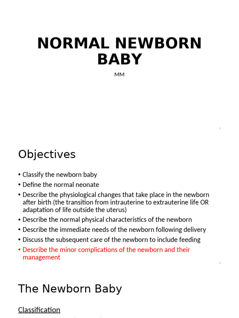 Normal Newborn | PDF | Infants | Fetus