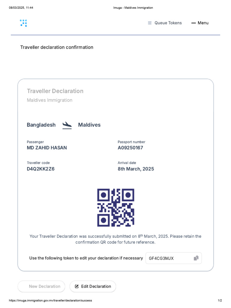 Imuga - Maldives Immigration2 | PDF
