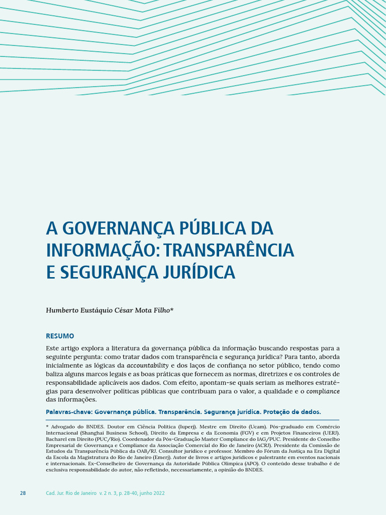 Governança Pública: Transparência e Segurança | PDF | Governança ...