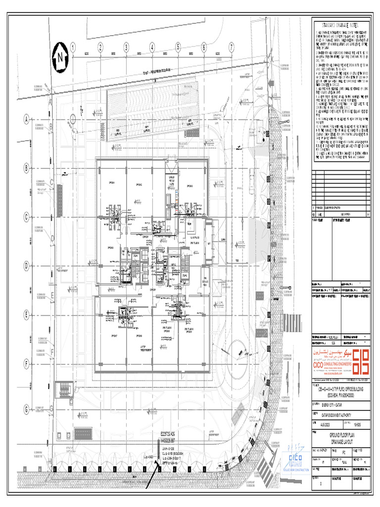 Drainage Layout for Office Building | PDF | Waste Management | Waste