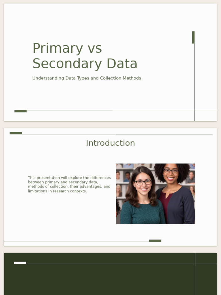 Primary vs Secondary Data | PDF | Data | Experiment