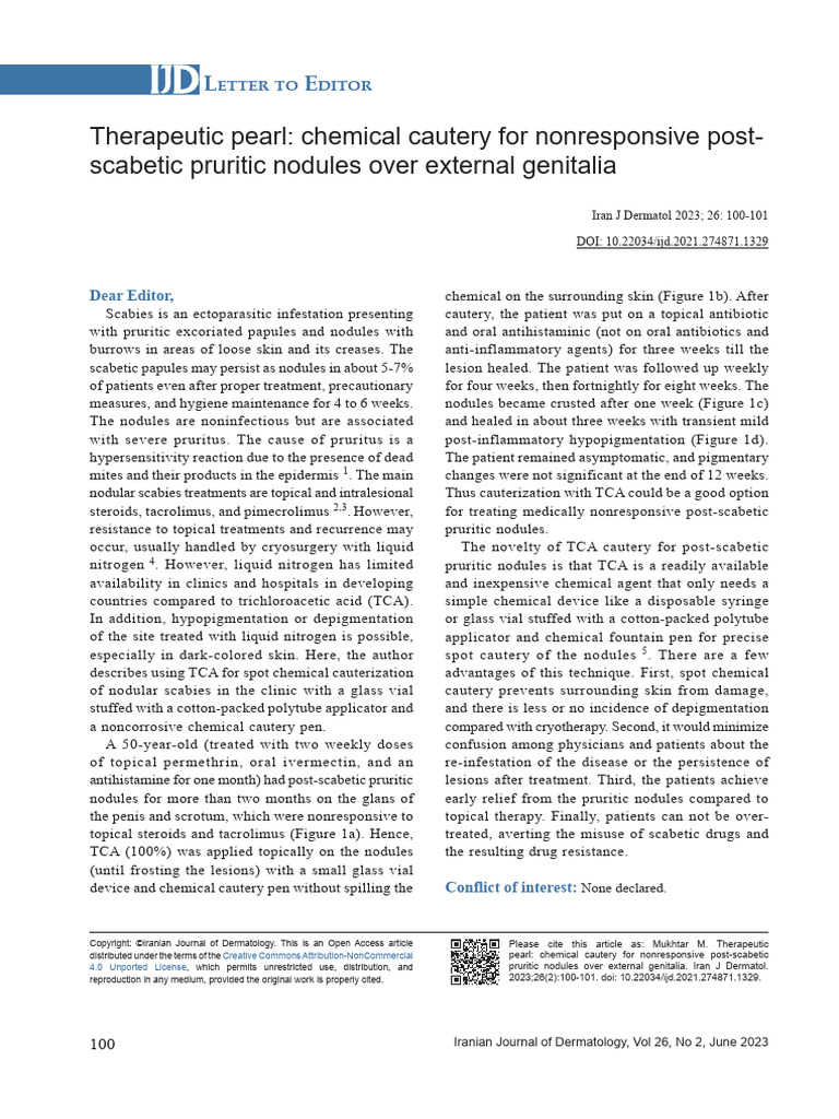 IJD - Volume 26 - Issue 2 - Pages 100-101 | PDF | Medical Specialties ...