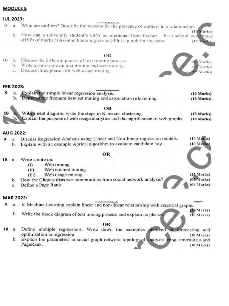 BDA Module 5: Data Mining Techniques | PDF