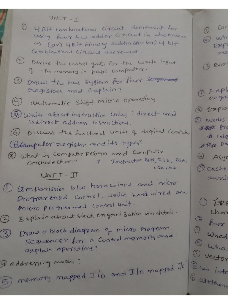 Share Jntuh r18 Coa Gunshot ? Very Important ??? Questions and Answers ...