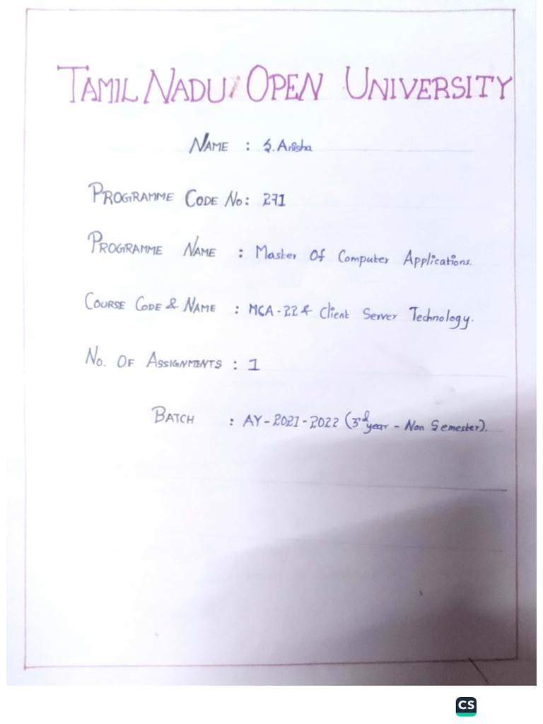 Client Server Technology 1 | PDF