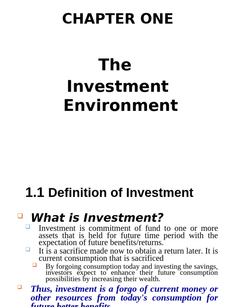 Understanding Investment Fundamentals | PDF | Investing | Financial Risk
