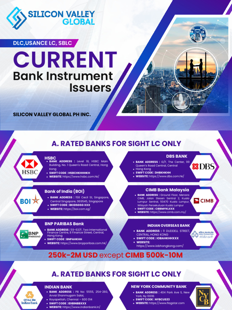 SVG Currentissuer 022025 1 | PDF | Banking | Banks