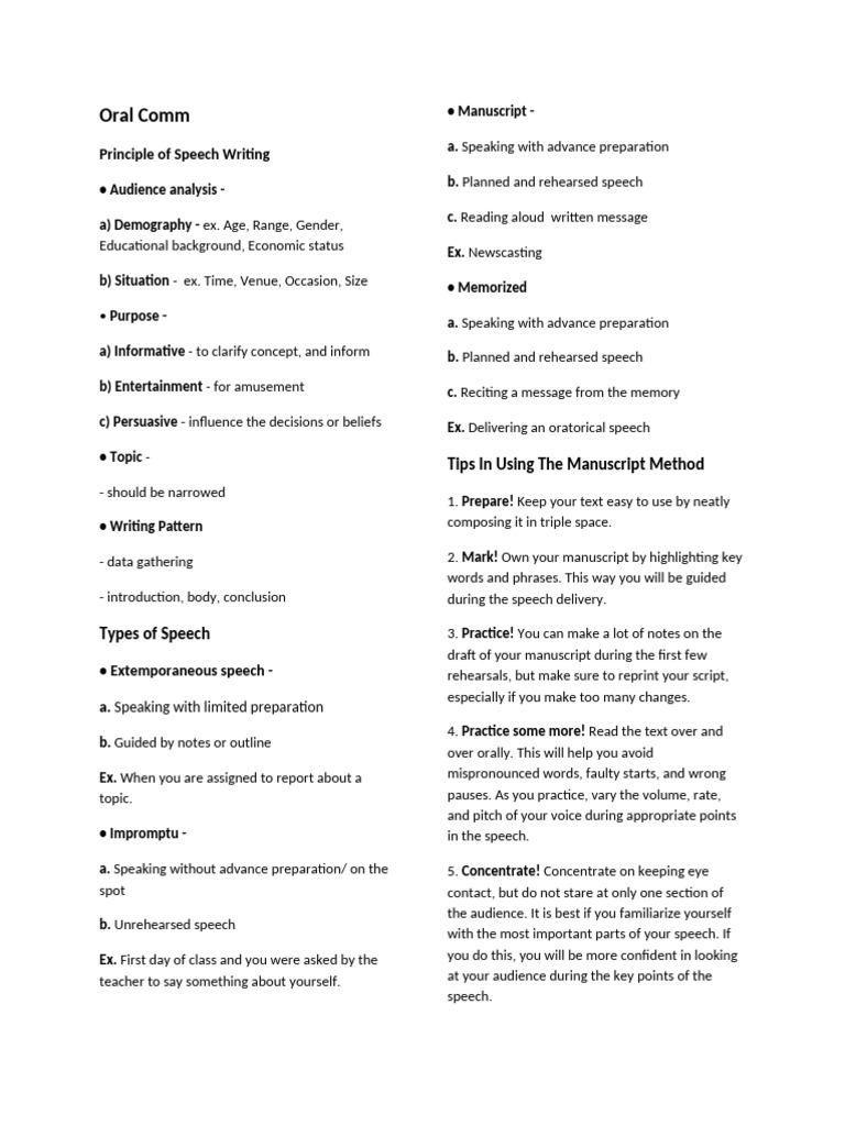 Oral Comm WPS Office 2 | PDF | Cognition | Communication
