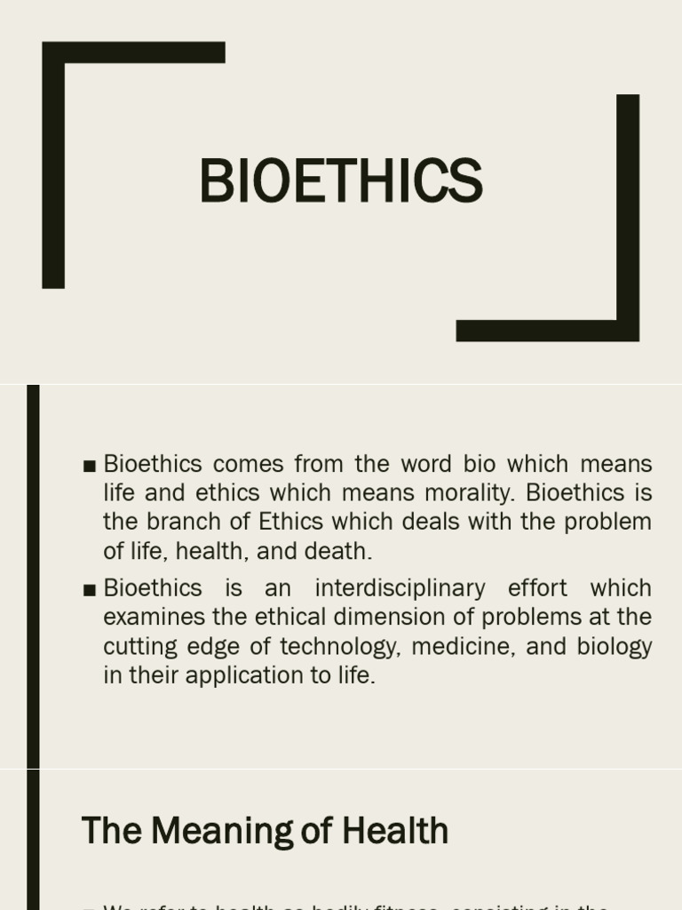 Understanding Bioethics and Life Issues | PDF | Birth Control | Bioethics