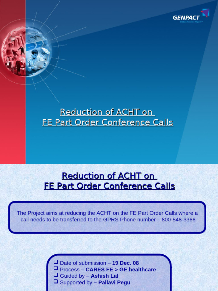 Reducing ACHT in BPO Part Orders | PDF | Health Care