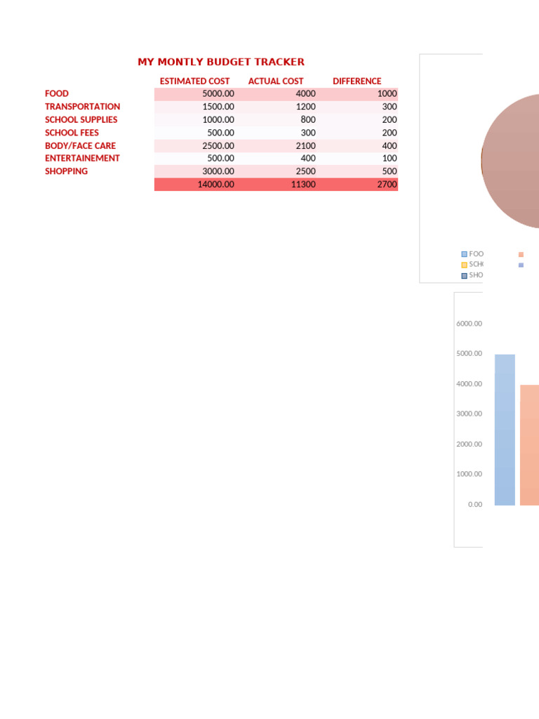 Montly Budget | PDF