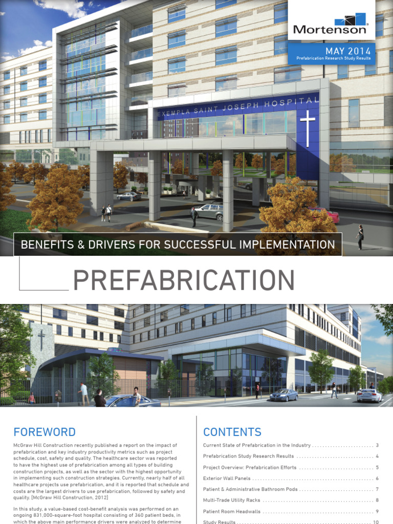 Mortenson Prefab Study | PDF | Building Information Modeling