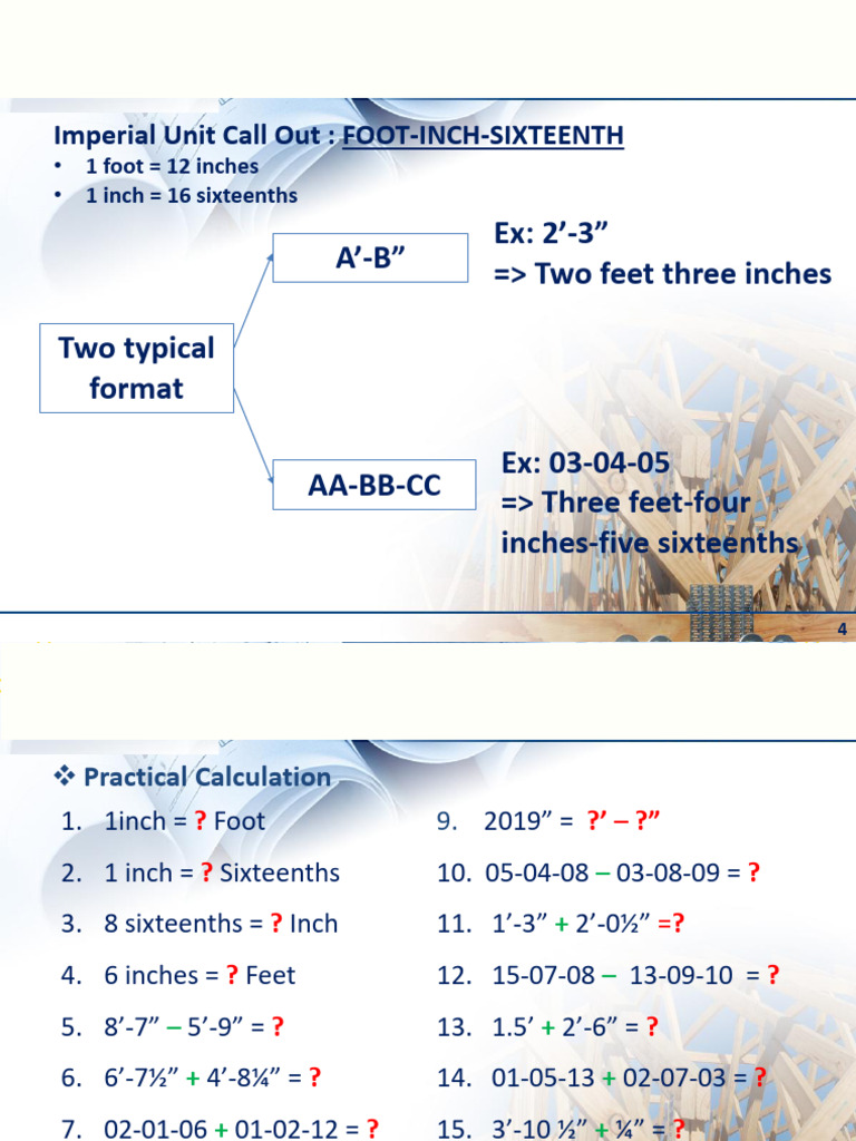 Imperial Lumber Measurement Guide | PDF | Lumber | Length