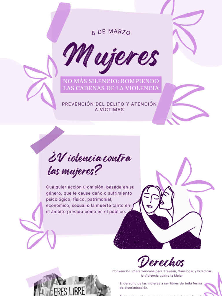 Violencia contra mujeres: derechos y apoyo | PDF | La violencia contra ...
