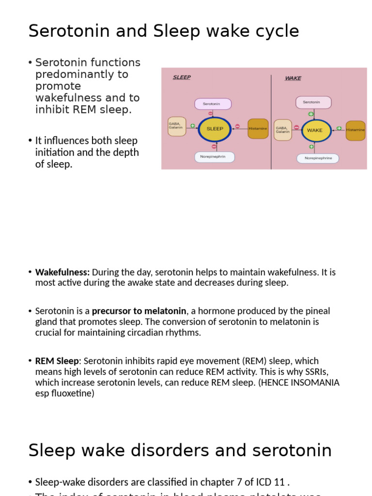 Serotonin | PDF | Sleep | Serotonin