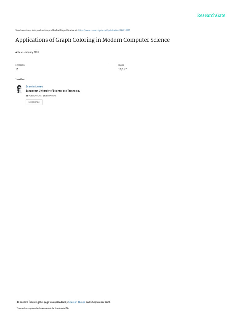 Applications of Graph Coloring in CSE | PDF | Graph Theory | Vertex ...