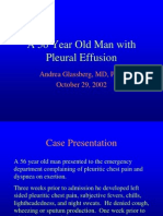 A 56 Year Old Man With Pleural Effusion: Andrea Glassberg, MD, PHD October 29, 2002