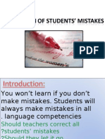 Correction of Students Mistakes (Edited)