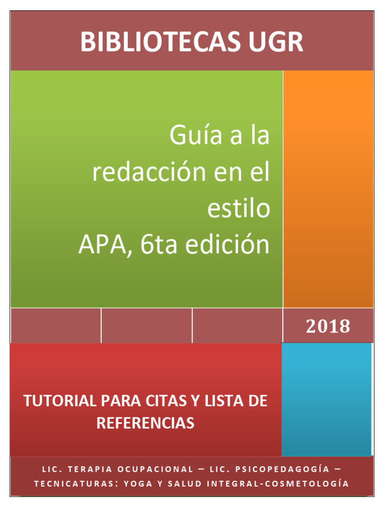 Guía de Citas y Referencias APA 6ta Ed. | PDF | Estilo apa | Blog