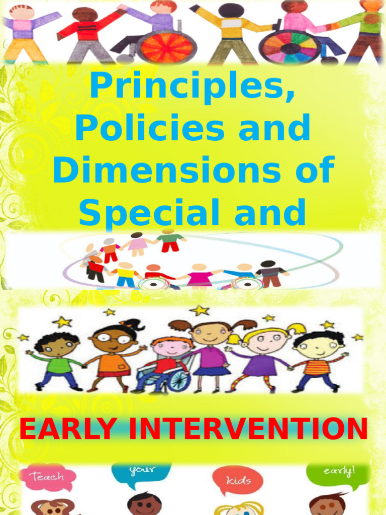 Early Intervention in Inclusive Education | PDF | Inclusion (Education ...