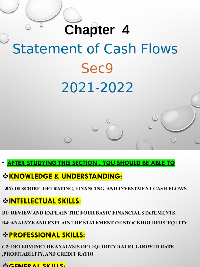 Cash Flow Statement-Short | PDF | Cash Flow Statement | Expense