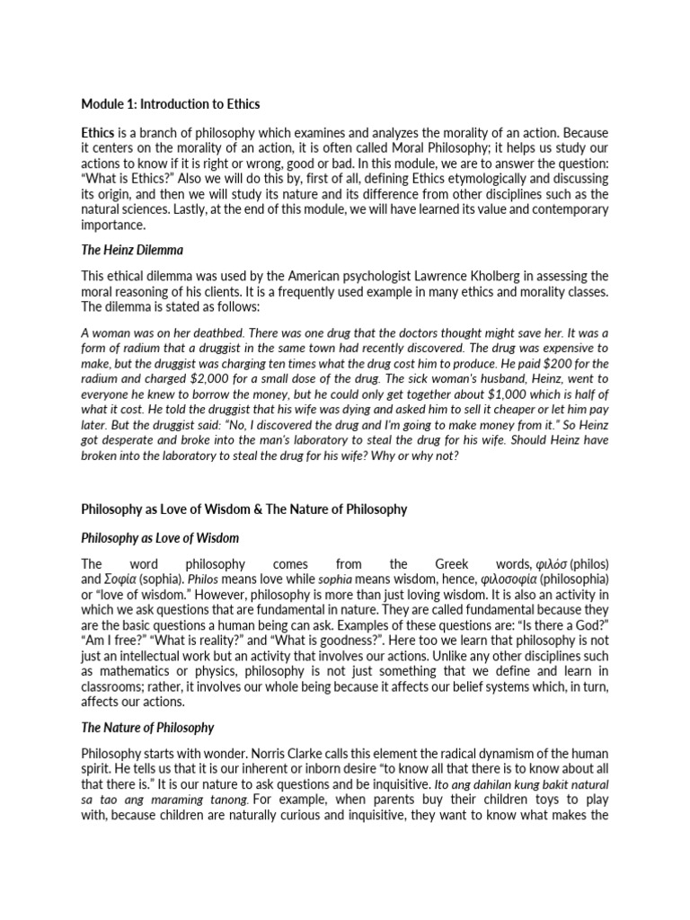 Introduction to Ethics and Philosophy | PDF | Virtue | Thomas Aquinas