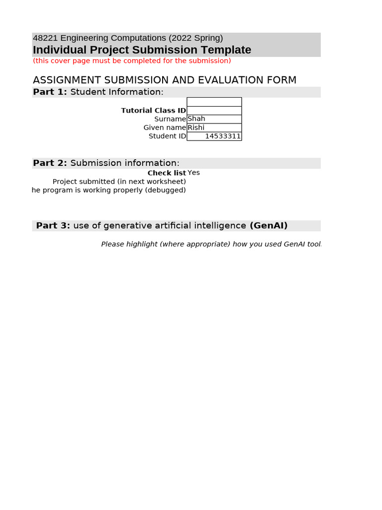 Engineering Computations Project Template | PDF | Mechanics ...