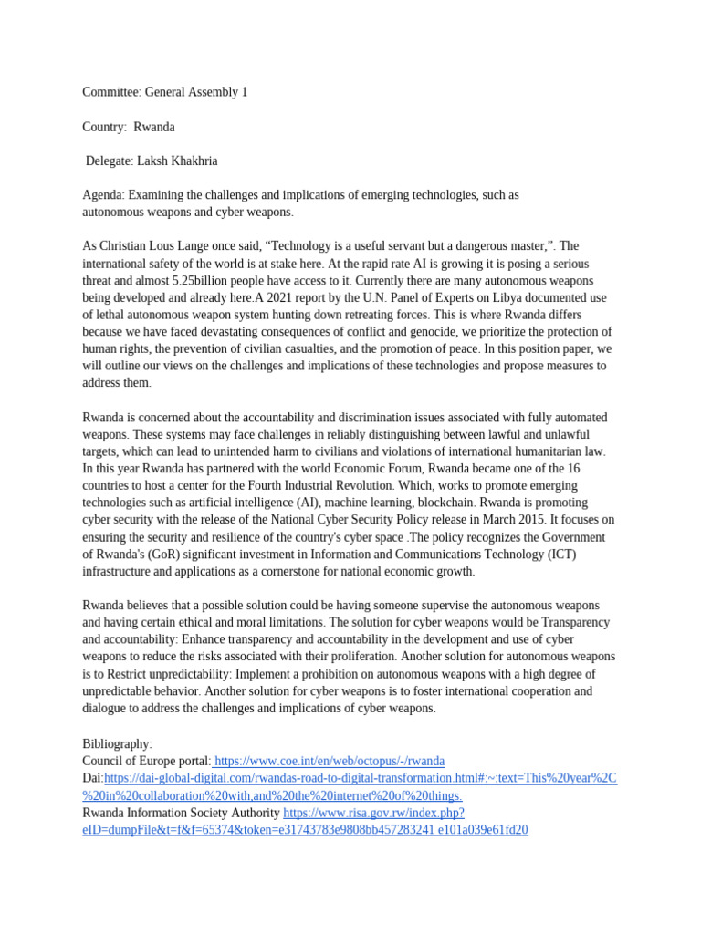 position paper | PDF | Artificial Intelligence | Intelligence (AI ...