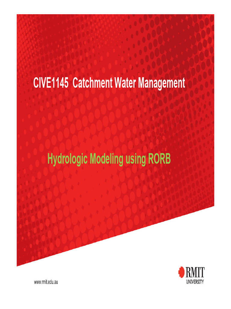 RORB Model for Catchment Water Management | PDF | Flood | Hydrology