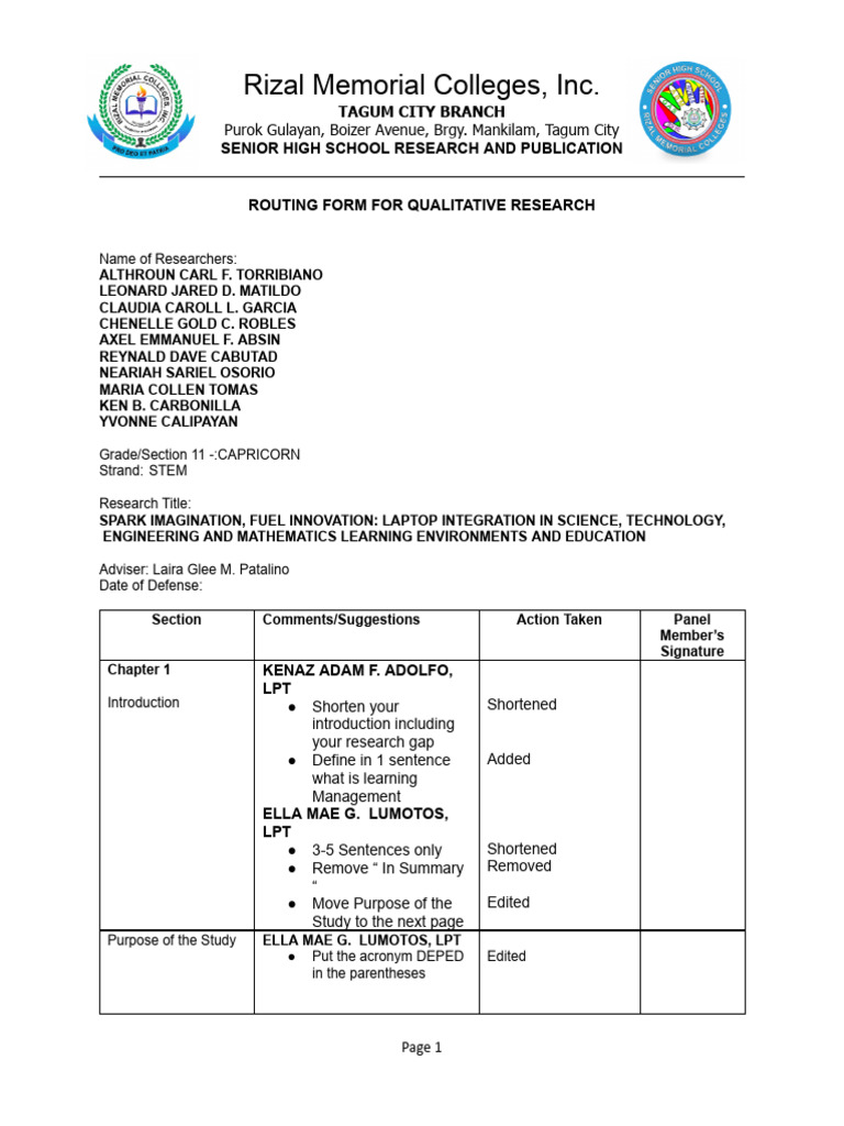 Qualitative Research Routing Form | PDF | Scientific Method | Liberal ...