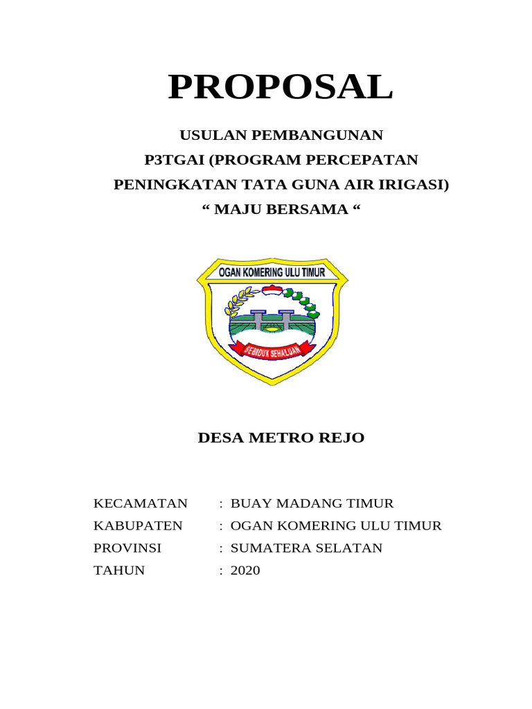 Usulan Pembangunan P3TGAI 2025 | PDF
