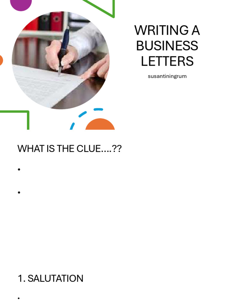 Business Letter Writing Guide | PDF | Linguistics | Human Communication