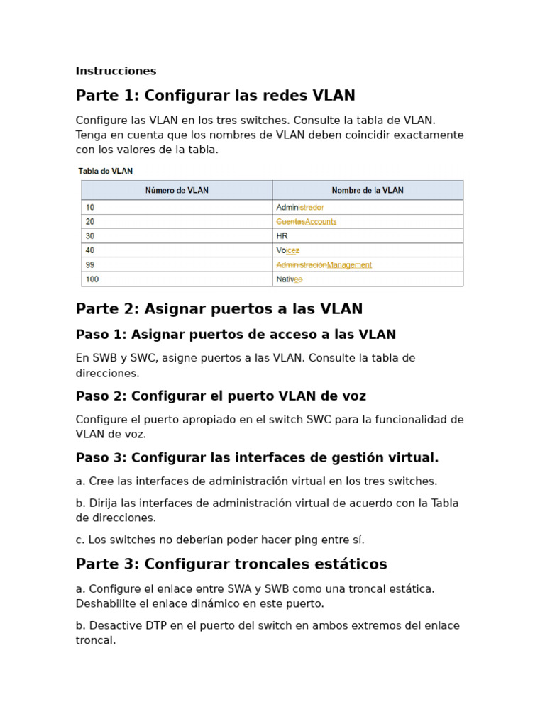 3 6 1 packet tracer implement vlans and trunking ilm pdf redes