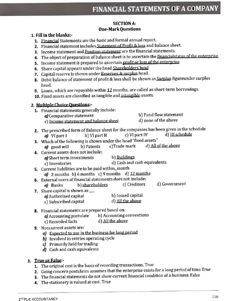 Financial Statements Overview and Analysis | PDF | Financial Accounting ...