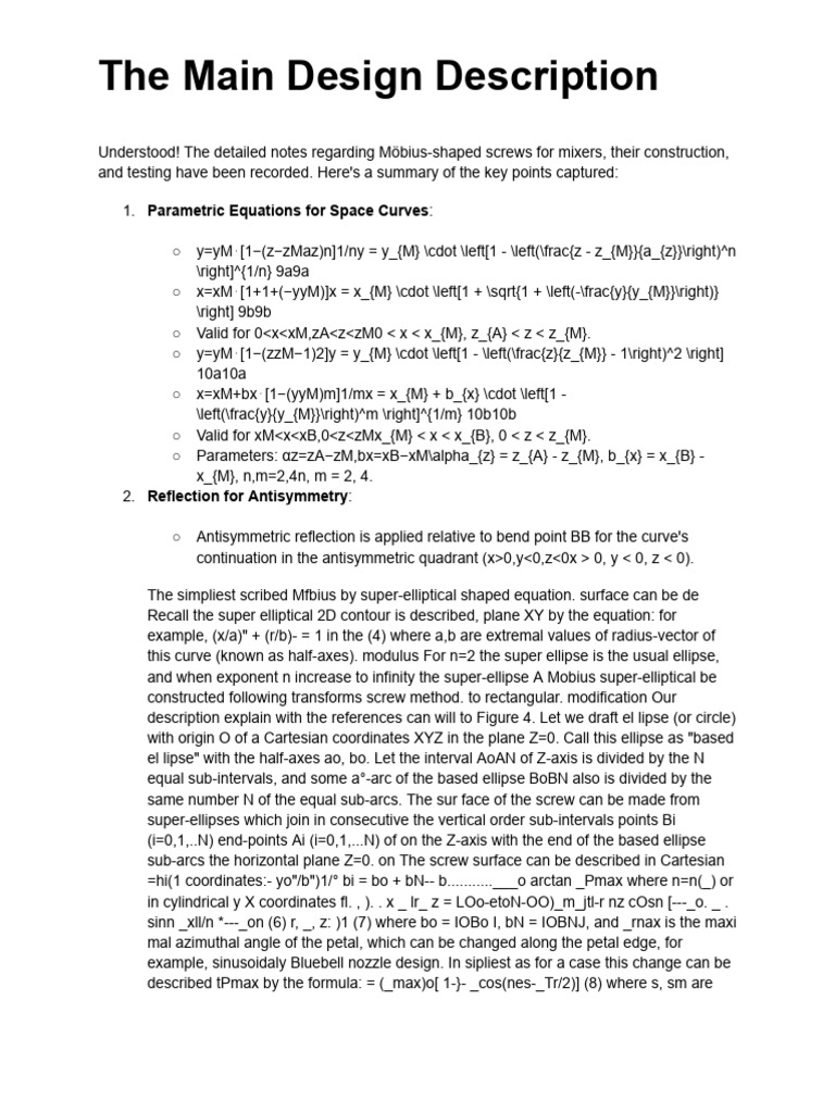 The Main Design Description | PDF | Mathematical Physics | Differential ...