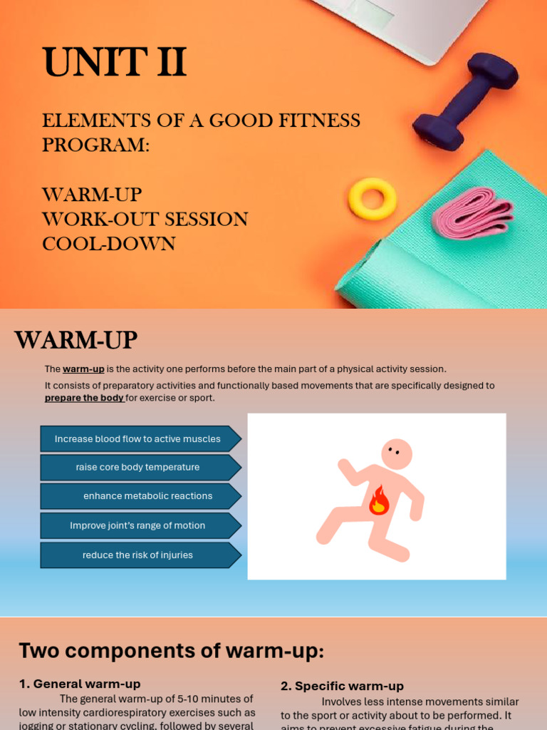 Unit 2 Elements of A Good Fitness Program | PDF | Physical Fitness ...
