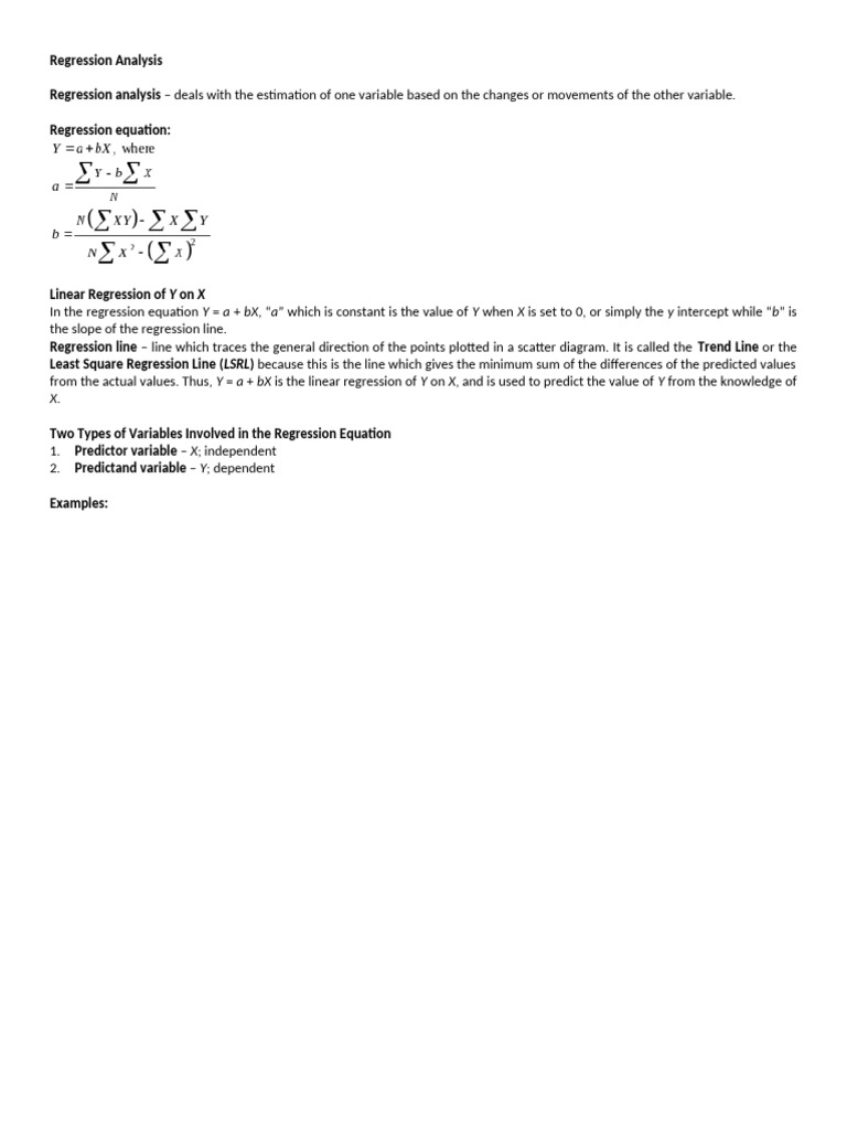 Stat Regression | PDF