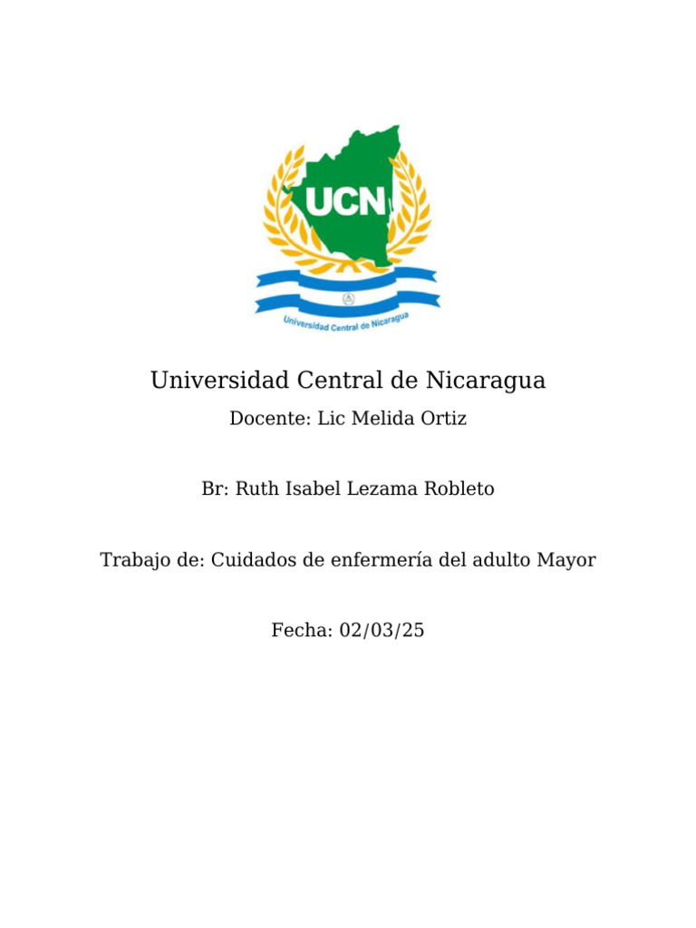 Cuidados de Enfermería en Adultos Mayores | PDF | Vejez | Enfermedad de ...