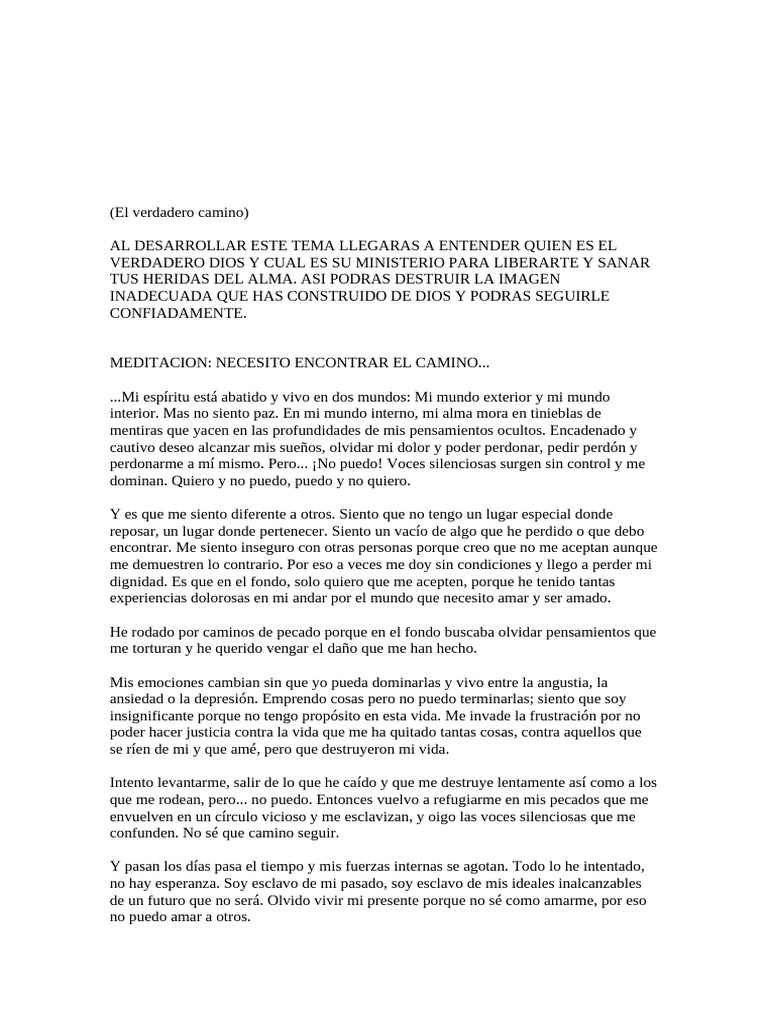 El Camino hacia la Libertad Interior | PDF | Pecado | Amor