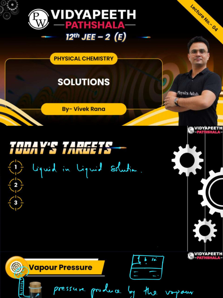 Solution - 04 - Class Notes - Pathshala 12th JEE 2024 (LJ12EA) | PDF