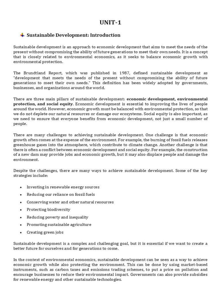 Understanding Sustainable Development Principles | PDF | Sustainability ...
