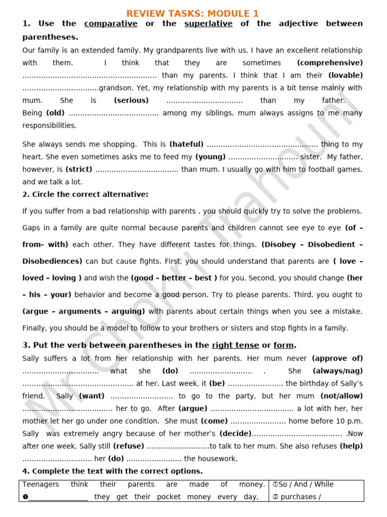 Family Relationships and Communication Skills | PDF