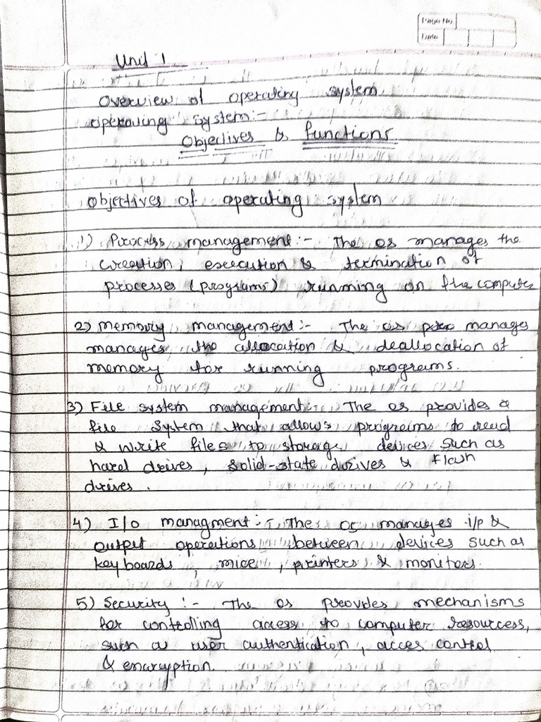 Os Unit 1 2 | PDF
