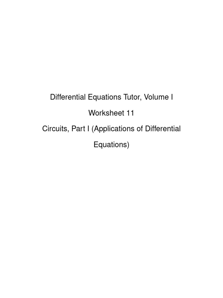 Differential+Equations+ +Vol+1+ +Worksheet+11+ +Applications+of+ODEs+ ...