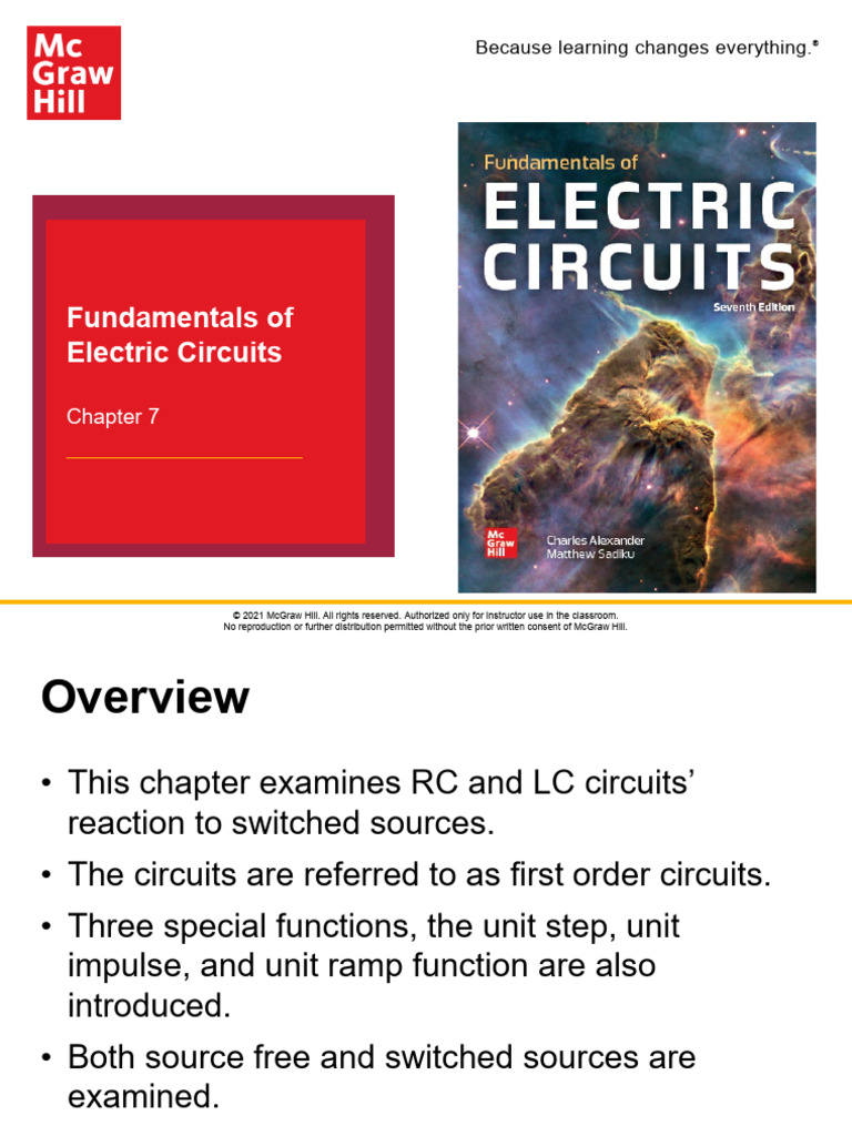 Alexander FundamentalsElectricCircuits 7e Chap007 PPTs | PDF ...