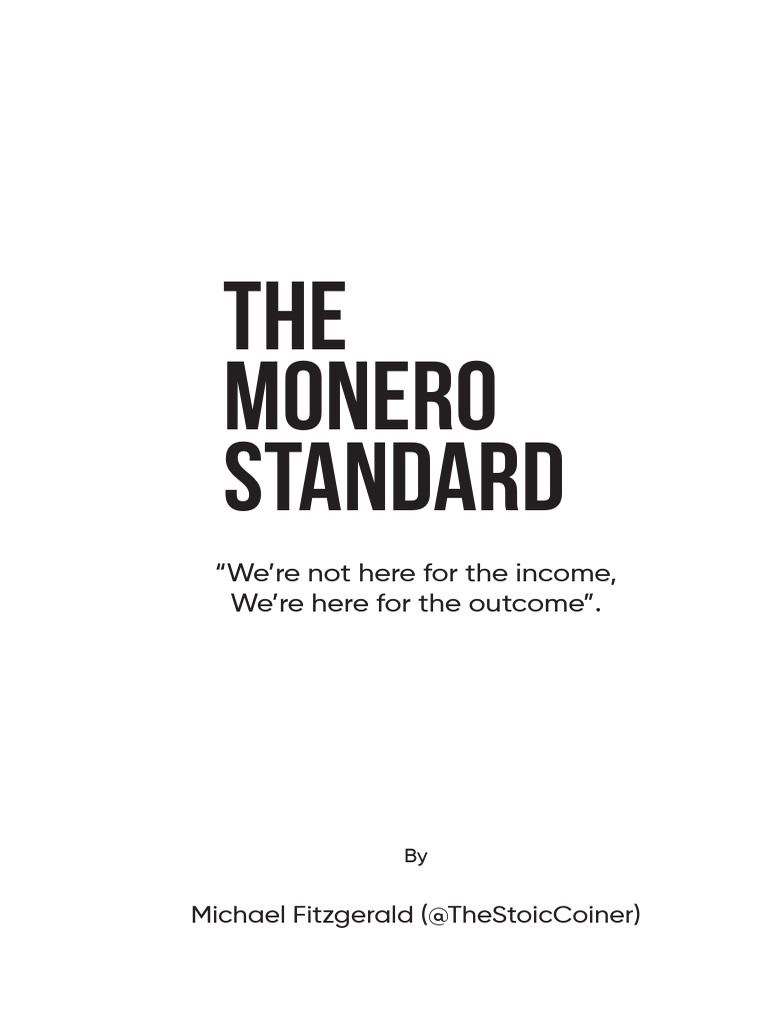 Michael Fitzgerald - The Monero Standard (2023) | PDF | Money | Coins