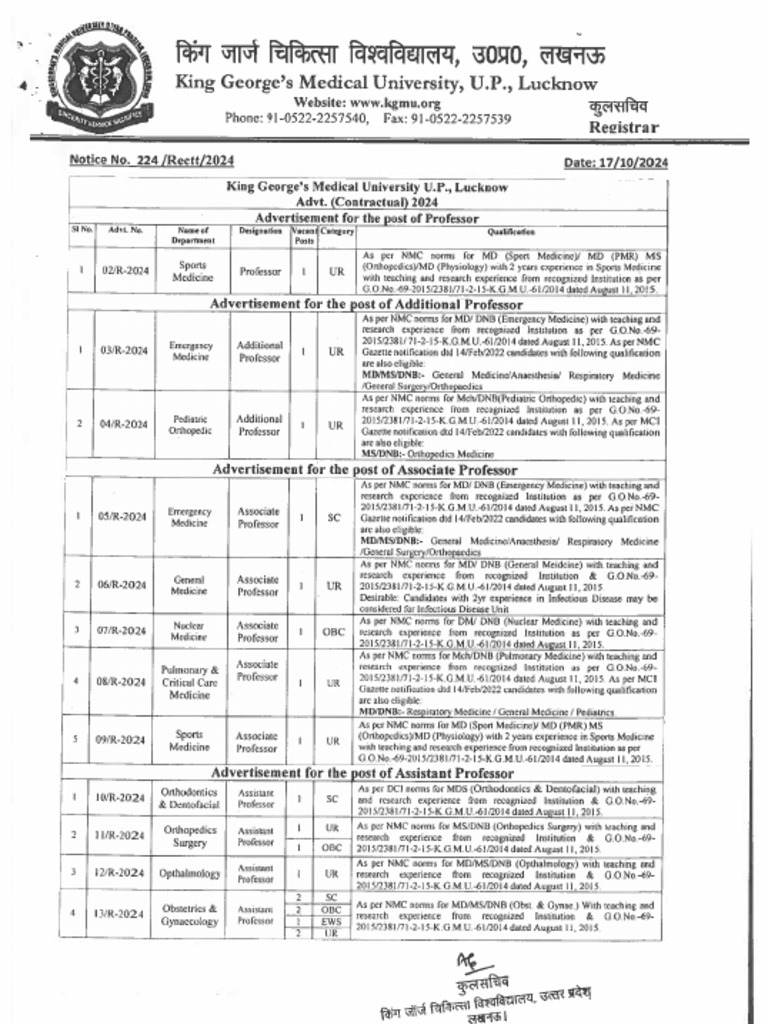 EWS and UR Candidate Consideration Rules | PDF